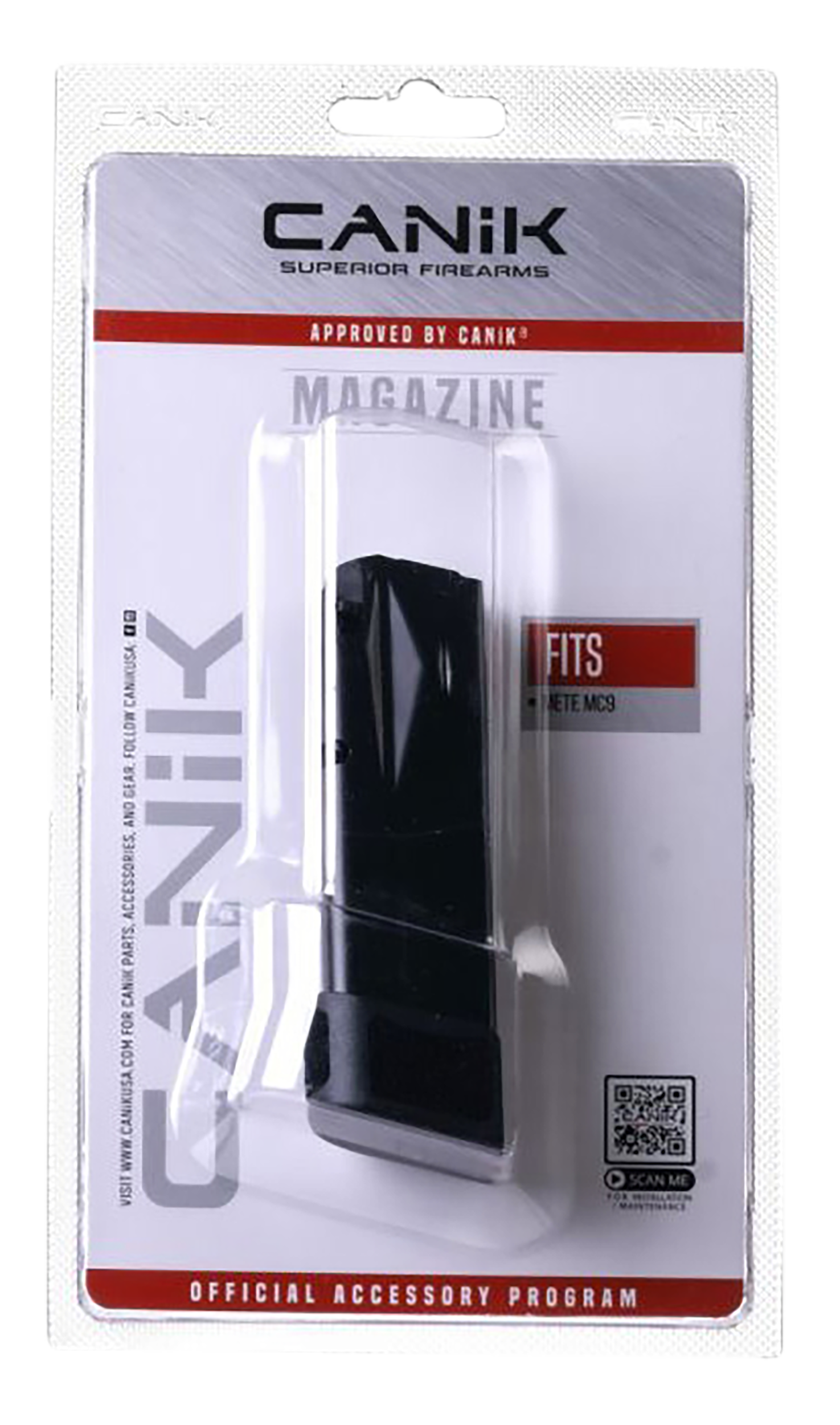 Canik MC9 Magazine 9mm 15-Rounds w/ Grip Extension
