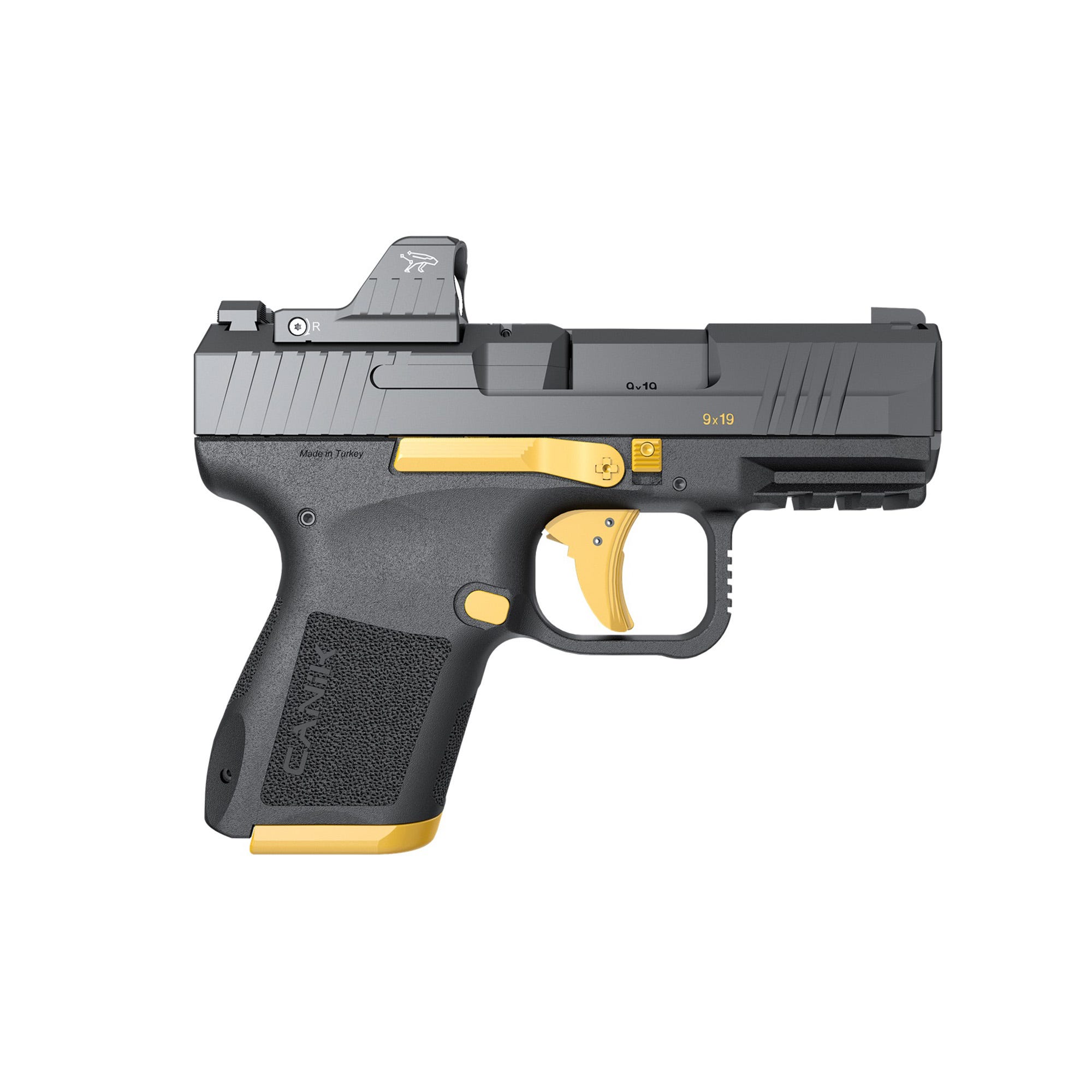 Canik METE MC9 Black / Gold 9mm 3.18" Barrel 15-Rounds w/ MeCanik MO1 Red Dot