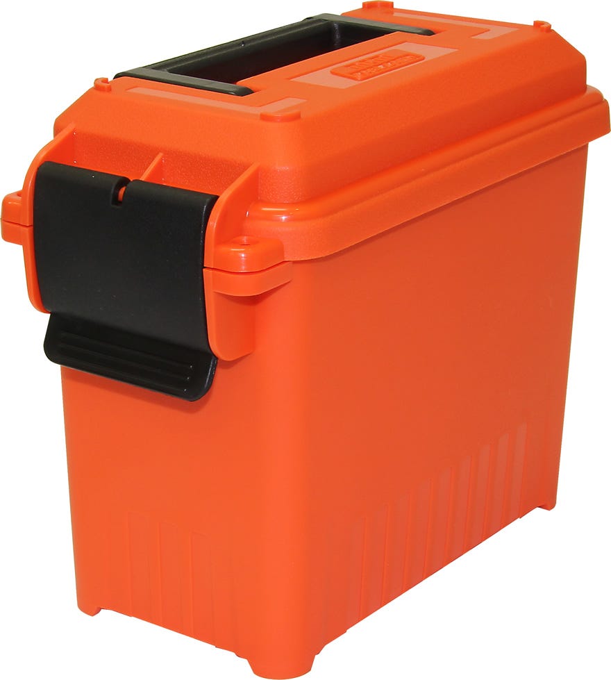 MTM Ammo Can Orange Mini 6.7"x 3.4"x 5.9"