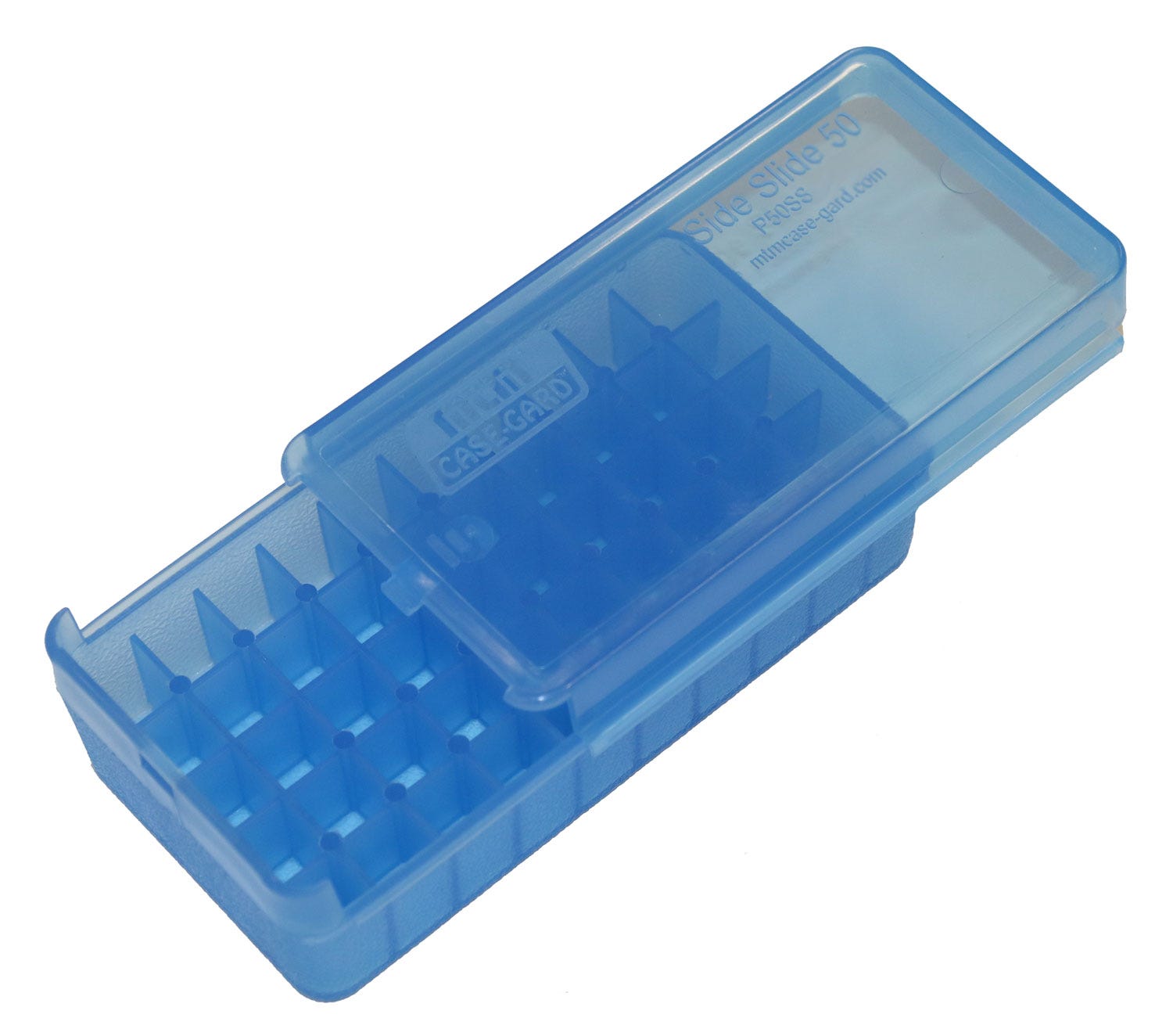 MTM Side Slide Ammo Box Multi Caliber Blue