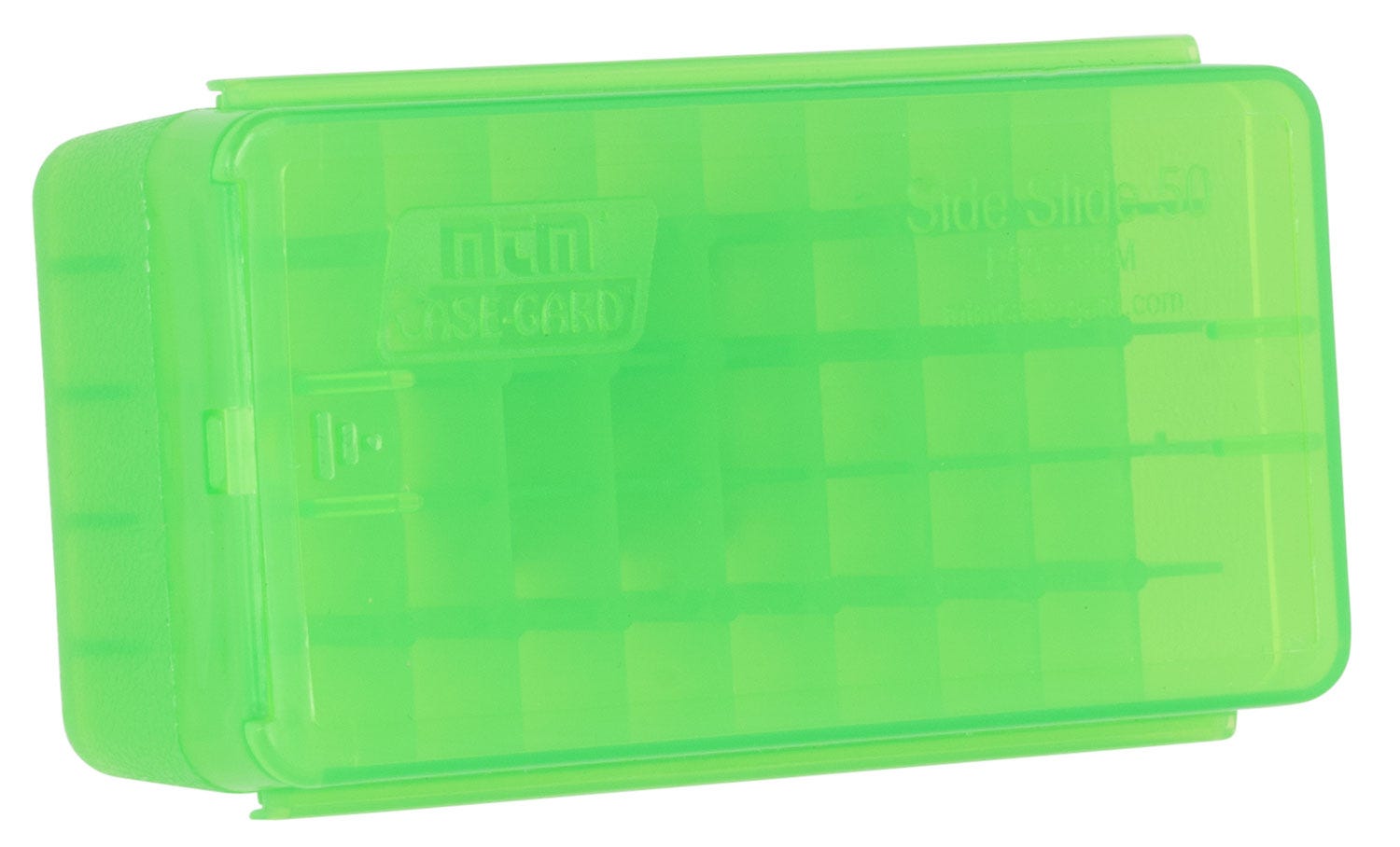 MTM Side-Slide Ammo Box Multi-Caliber Green 9mm / .380 ACP