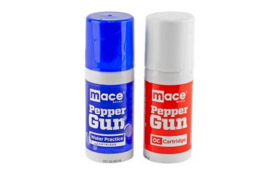 Mace Pepper Gun Refill Dual Pack 1 OC / 1 Water 28-Gram