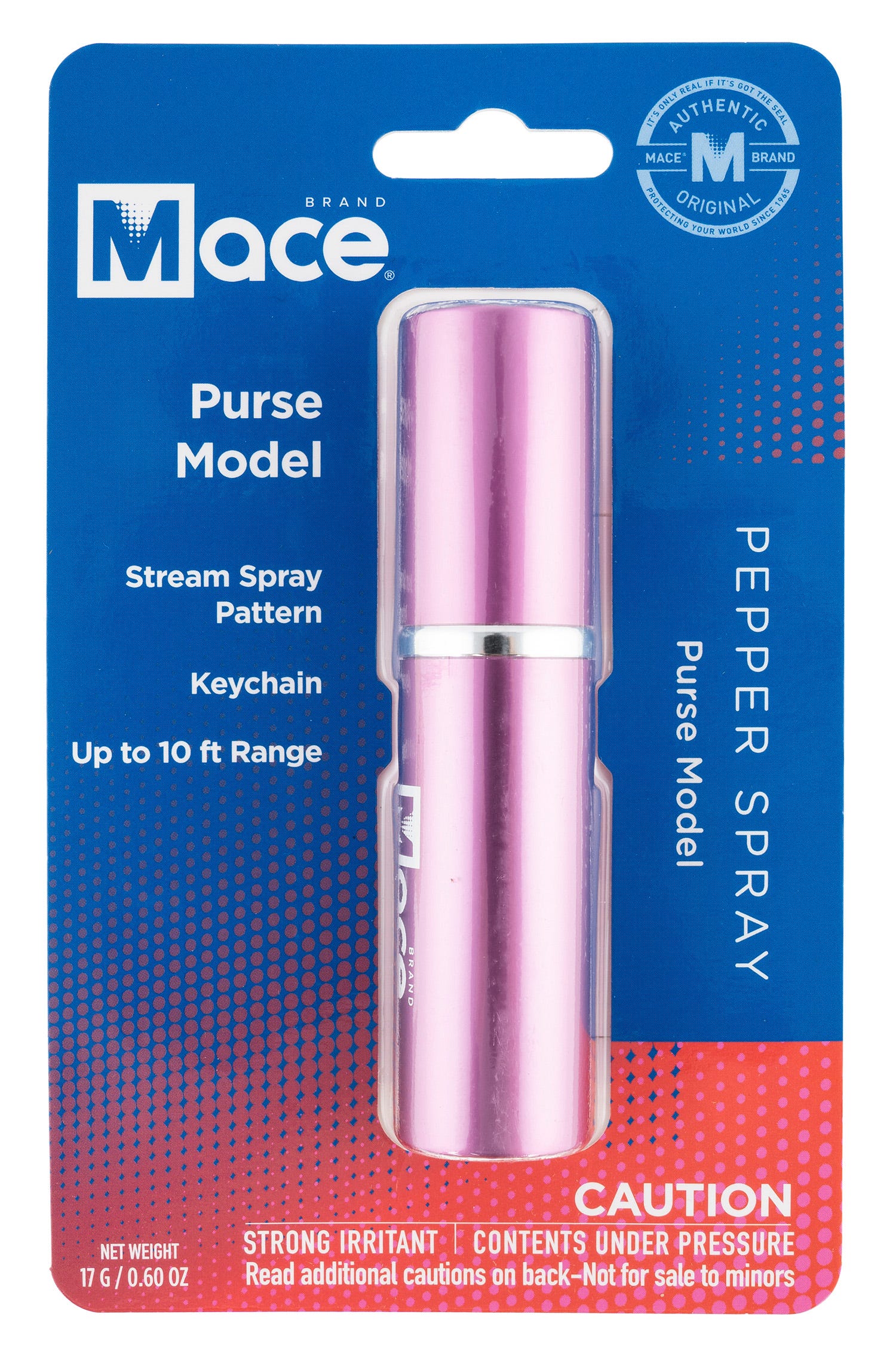 Mace Purse Spray Pink Pepper Spray 10ft Range Pocket Size
