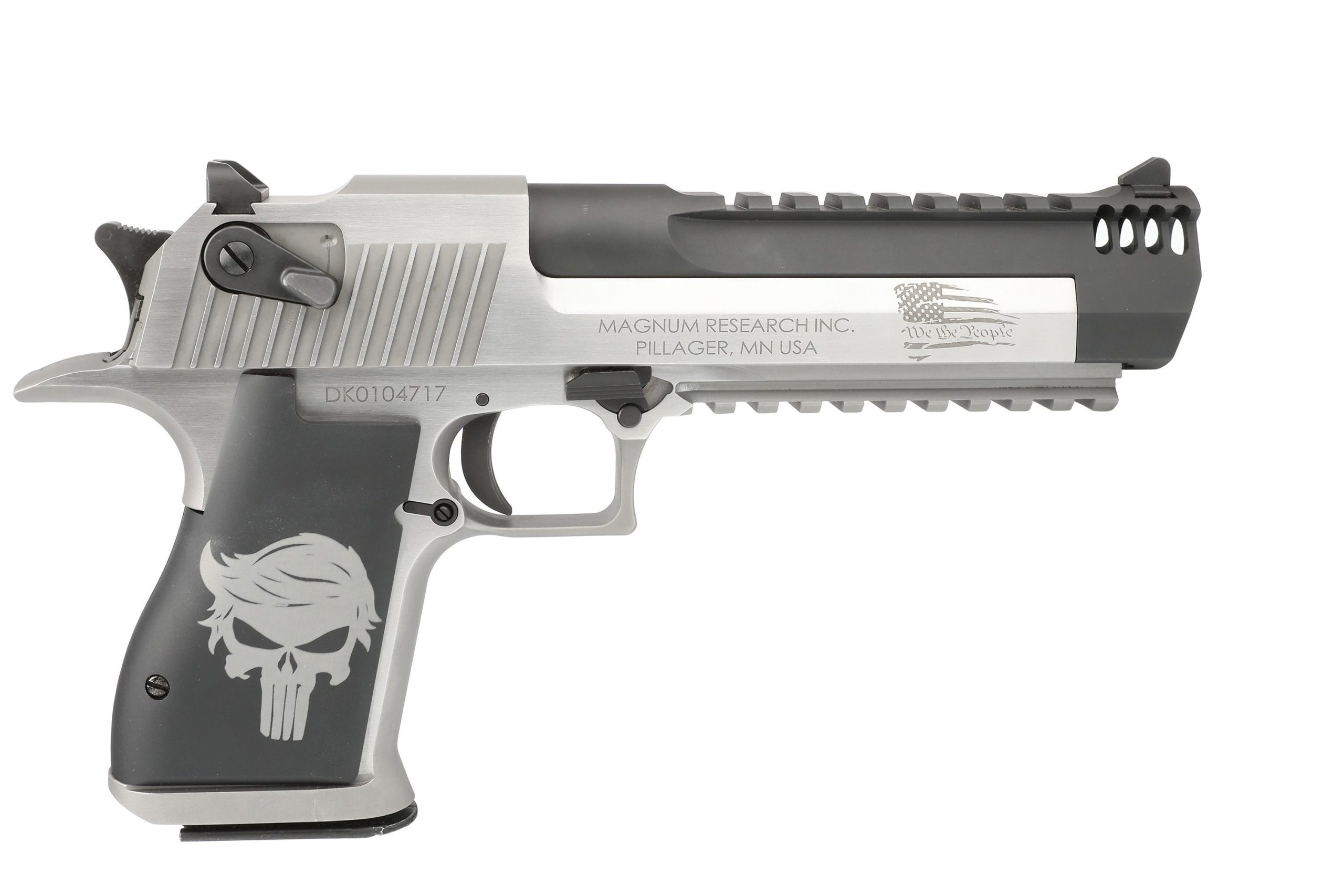 Magnum Research Desert Eagle "Trump Punisher" Black / Stainless .50 AE 6" Barrel 7-Rounds