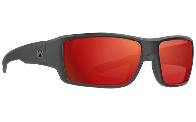 Magpul Ascent Glasses Black Frame/Gray Lens Red Mirror Polarized