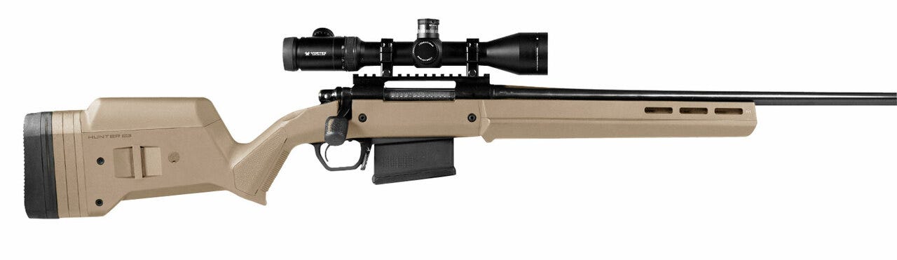 Magpul Industries Hunter American Stock Fits Ruger American Short Action FDE