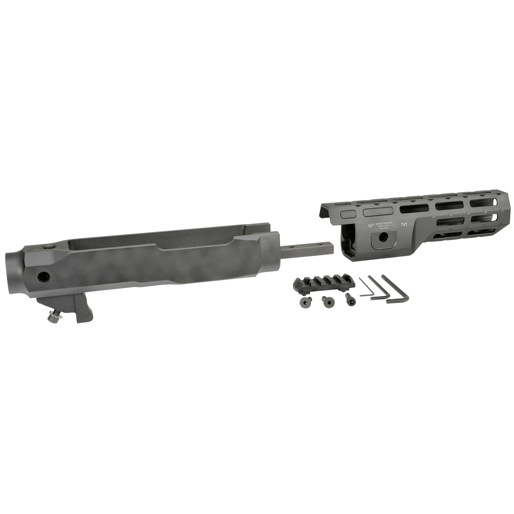 Midwest Industries Chassis Aluminum for Ruger 10/22 8" Accepts AR-15 Furniture