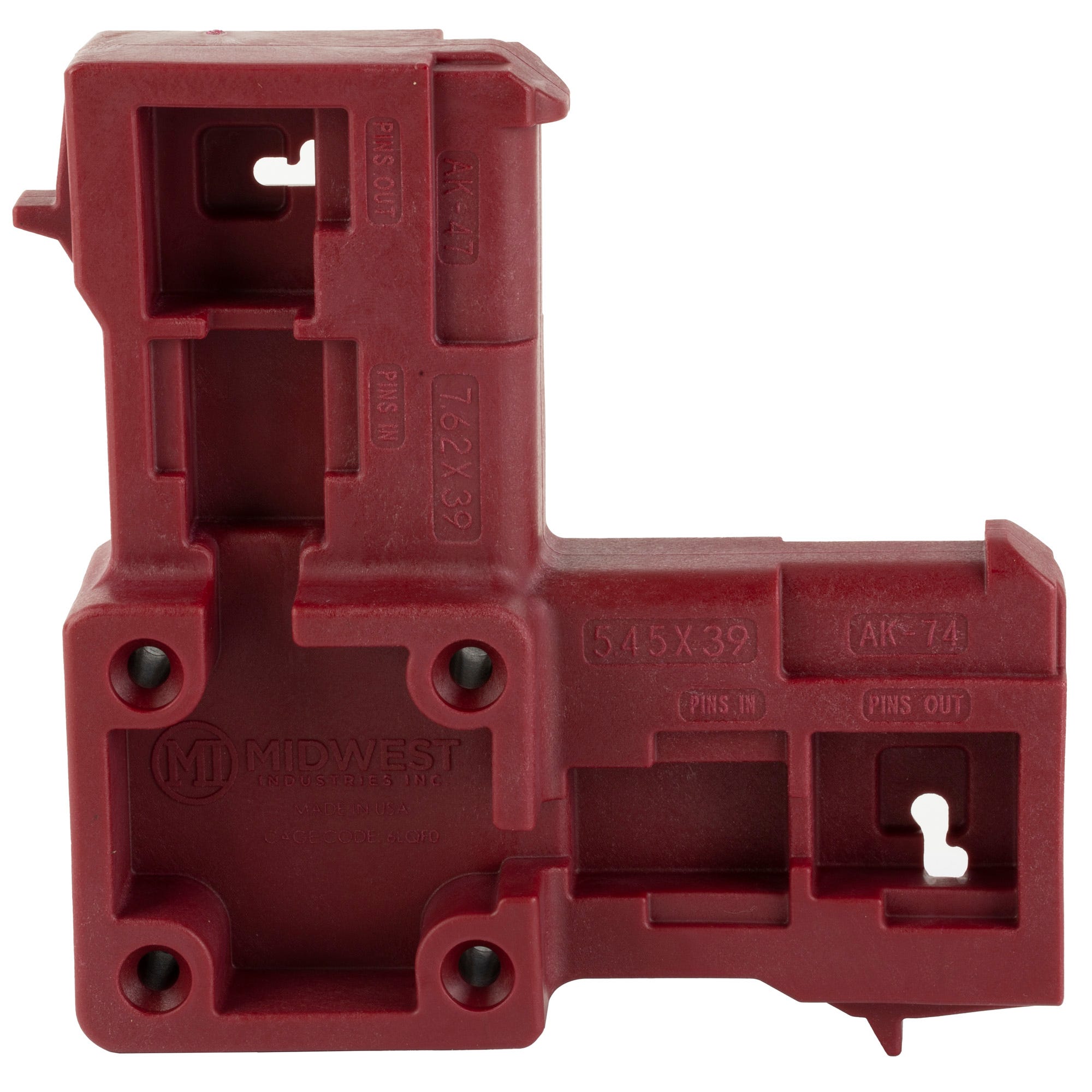 Midwest Industries AK Reciever Maintenance Block Red Compatible with AK47/AK74 Receivers