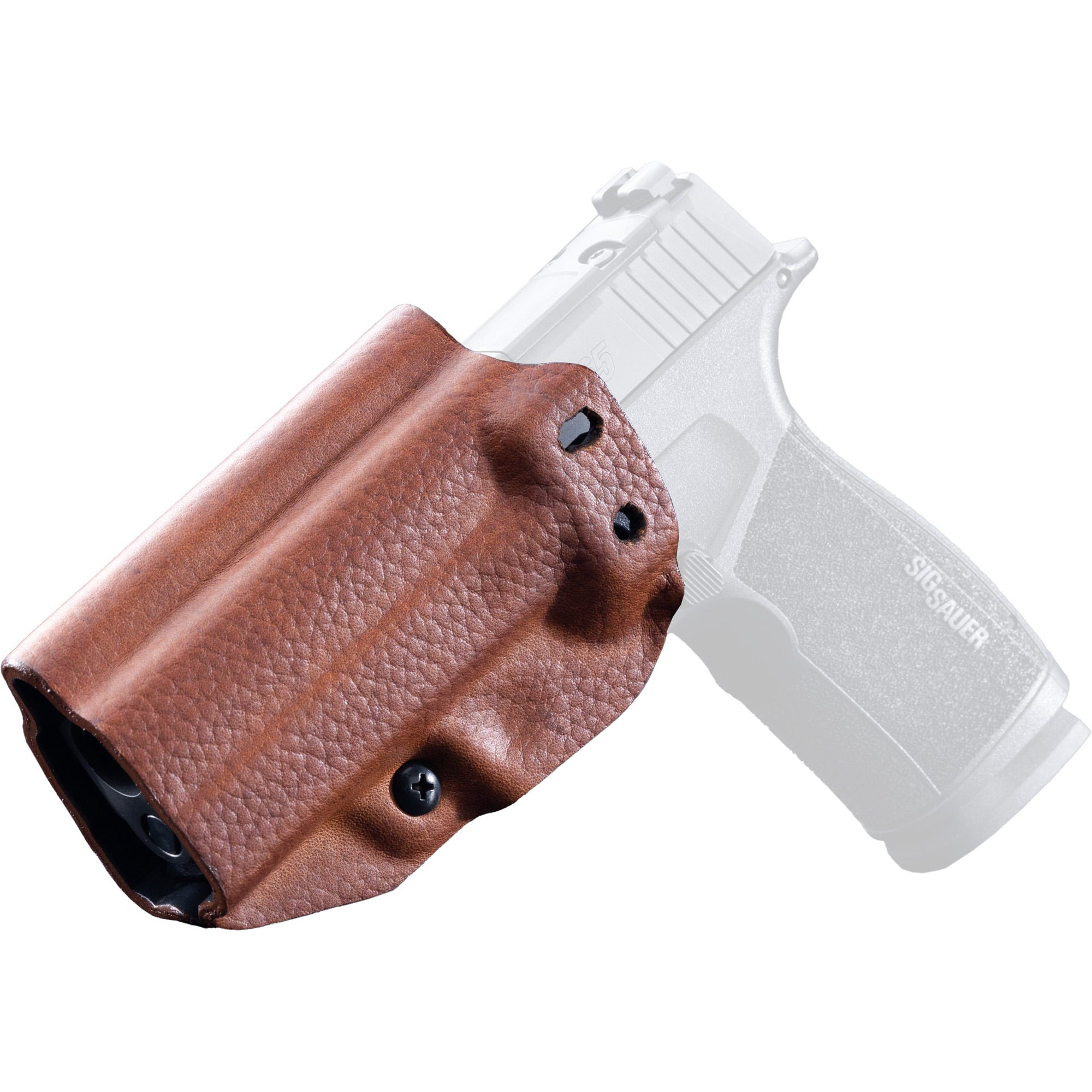 Mission First Tactical Hybrid Holster Kydex/Leather Brown Fits Sig P365 X-Macro