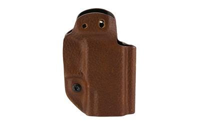 Mission First Tactical Hybrid IWB Holster Brown Fits Taurus PT111/G2/G2C/G2S/G3c Kydex with Leather Shell