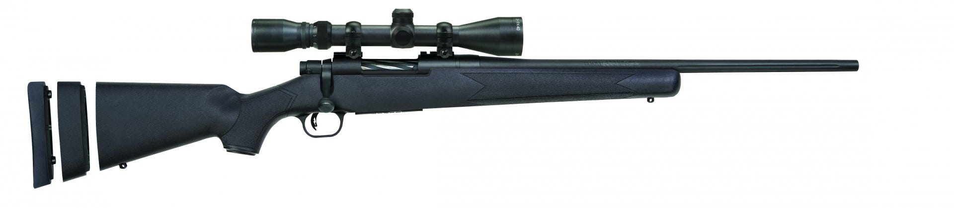 Mossberg Patriot Super Bantam Scoped Combo Rifle Blued/Synthetic .243Win 20-inch 5 Rds