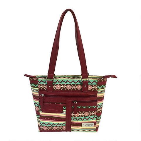 NcStar VISM Concealed Carry Printed Tote Burgundy