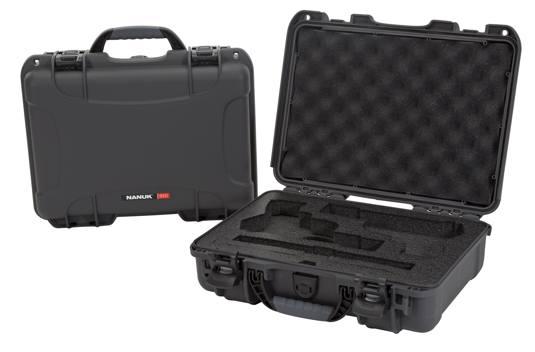 Nanuk Classic 2 Up Pistol Case Graphite