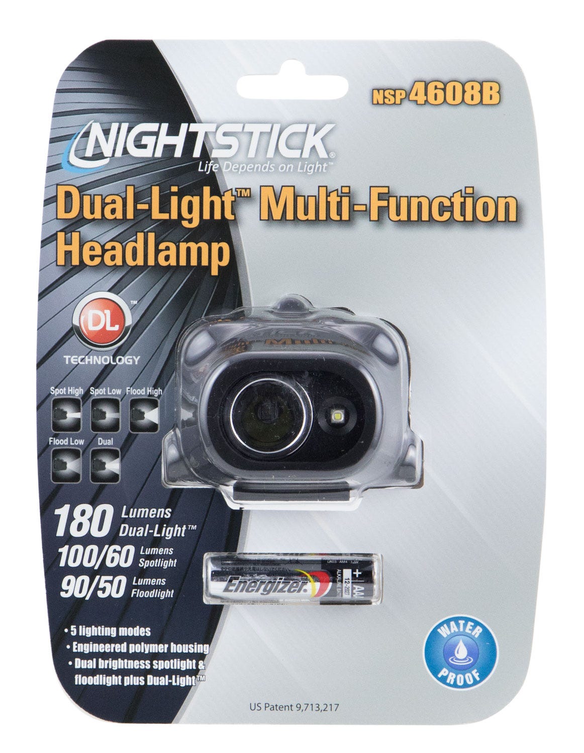 Night Stick Dual Light Multi-Function Polymer LED with Elastic Strap