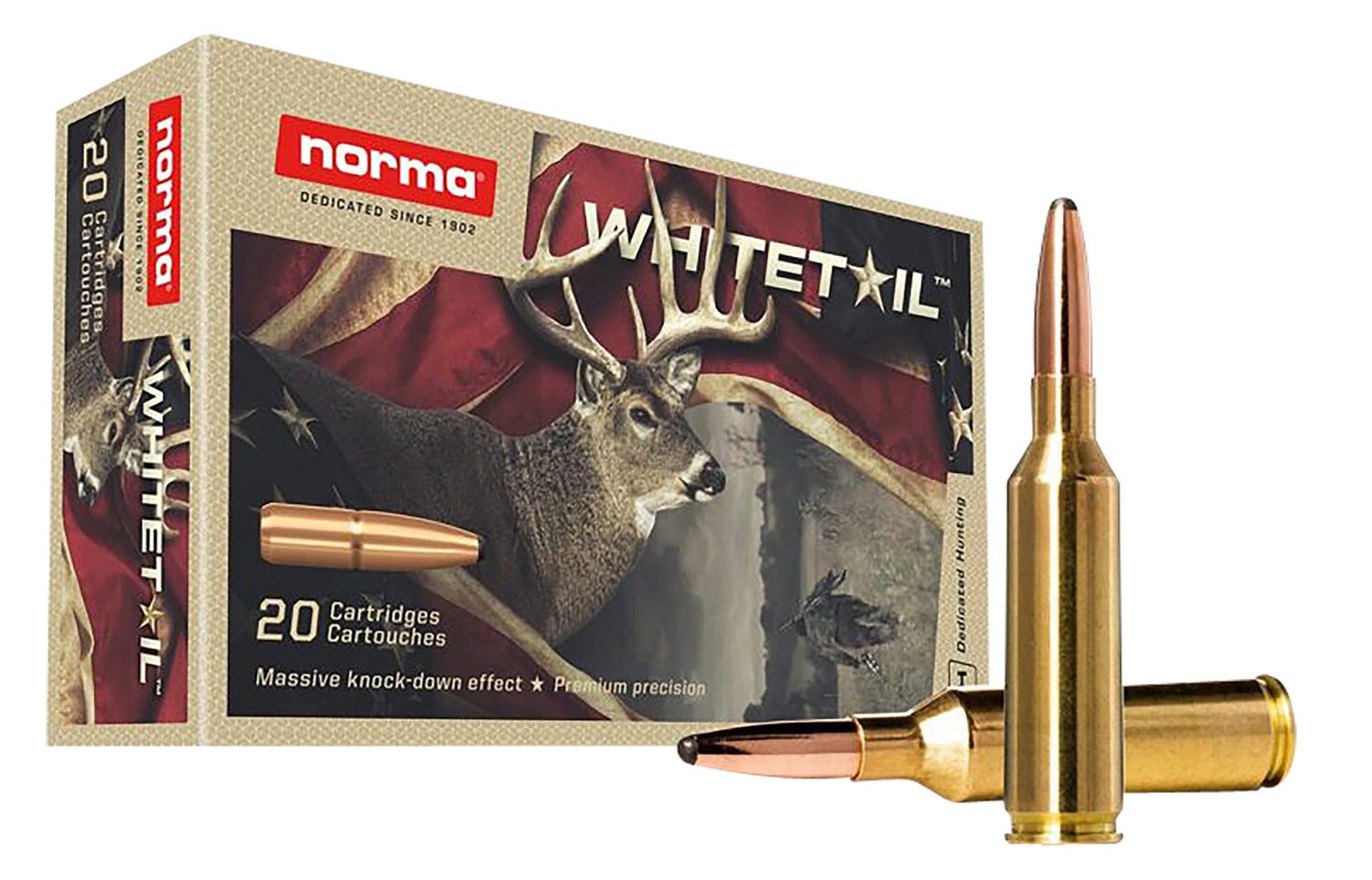 Norma Dedicated Hunting Whitetail Brass 6.5 PRC 140 Grain 20-Rounds PSP