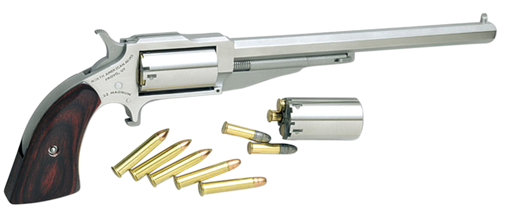 North American Arms 1860 Hogleg Stainless .22LR / .22 Mag 6" Barrel 5-Rounds