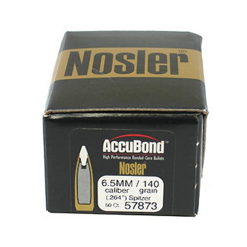 Nosler Ammunition 57873 ACCUBOND 6.5 140 ACU 50