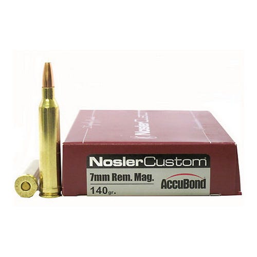 Nosler Custom Brass 7mm Rem Mag 140 Grain 20-Rounds AB