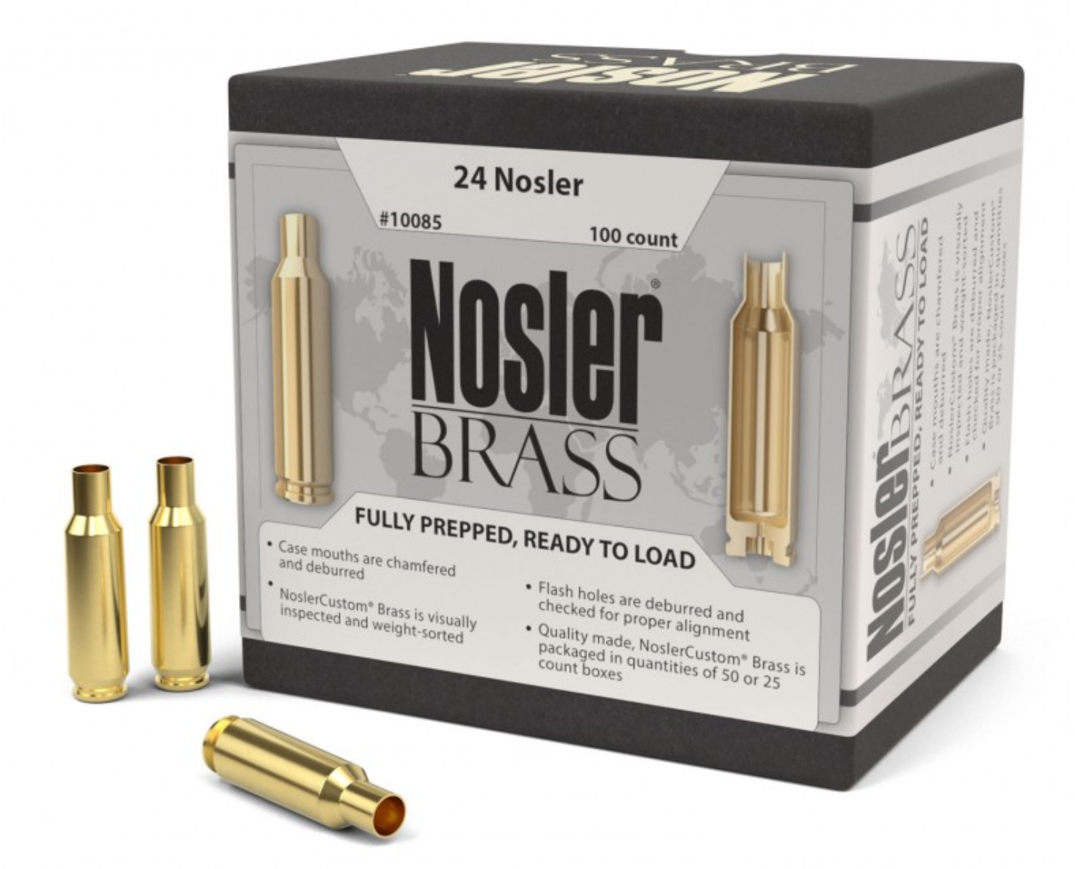 Nosler Brass 24 Nosler 100 Rounds