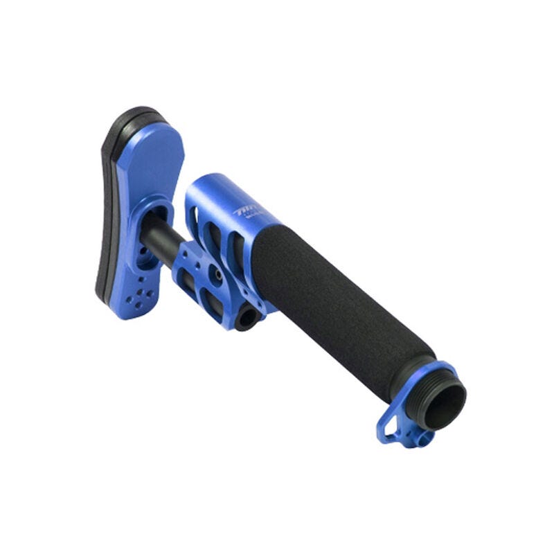 Odin Works Zulu Adjustable Stock Blue Pad Pistol Buffer Tube