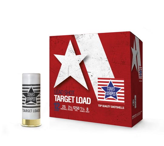 PPU Stars & Stripes Target Load Shotshell 12 Gauge 2-3/4'' 1-1/8oz 8-Shot 25-Count