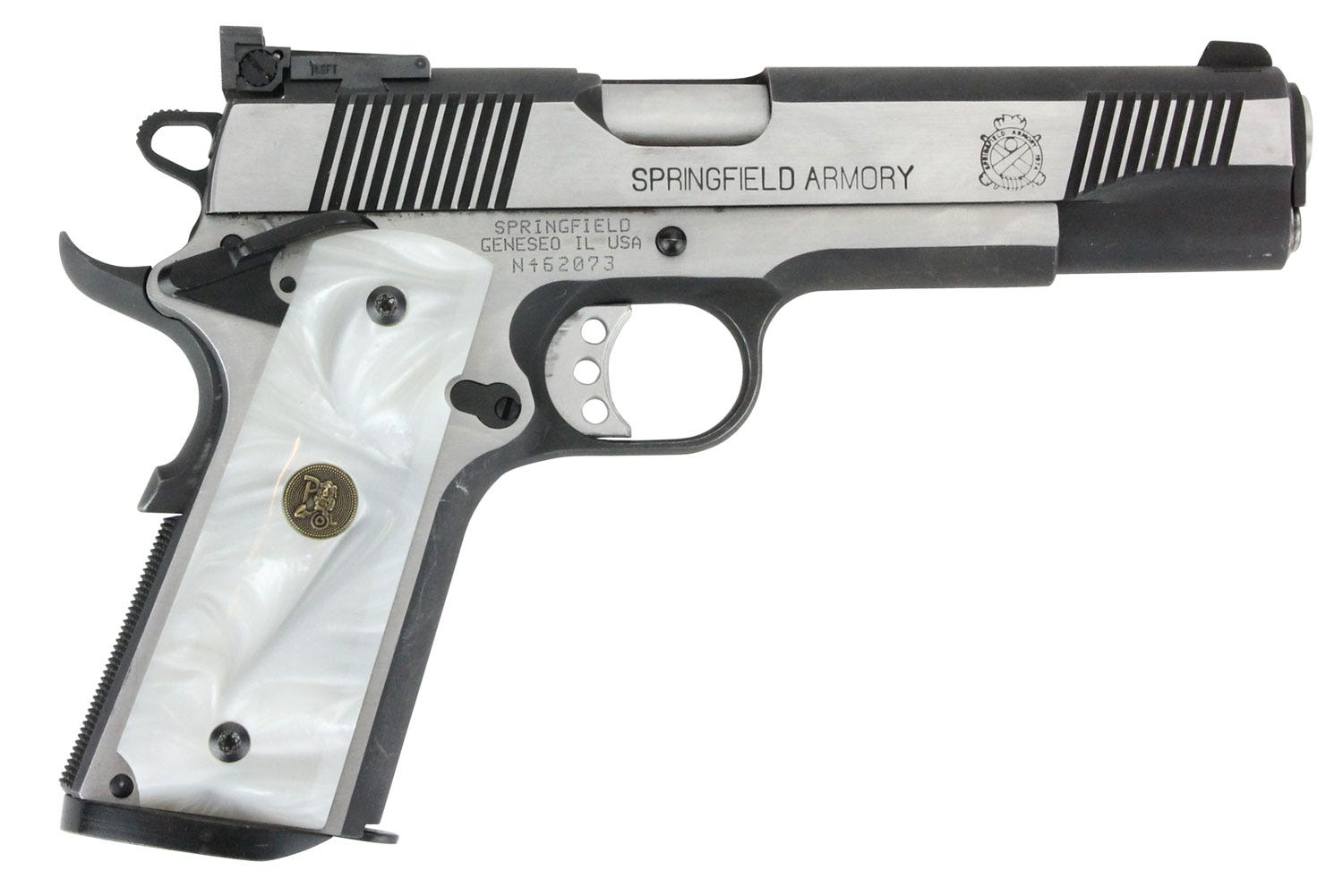 Pachmayr 1911 Grips Pearl White