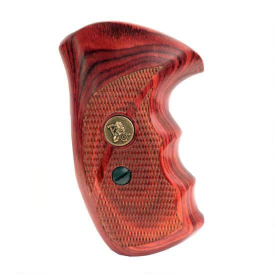 Pachmayr Renegade Deluxe Wood Laminate Revolver Grips for S&W K/L Frame Round Butt Revolver C