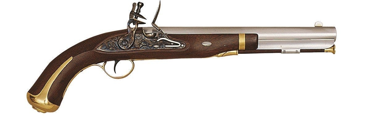 Pedersoli Harper's Ferry Muzzleloading Pistol Walnut/Brass .58 Caliber 10" Barrel