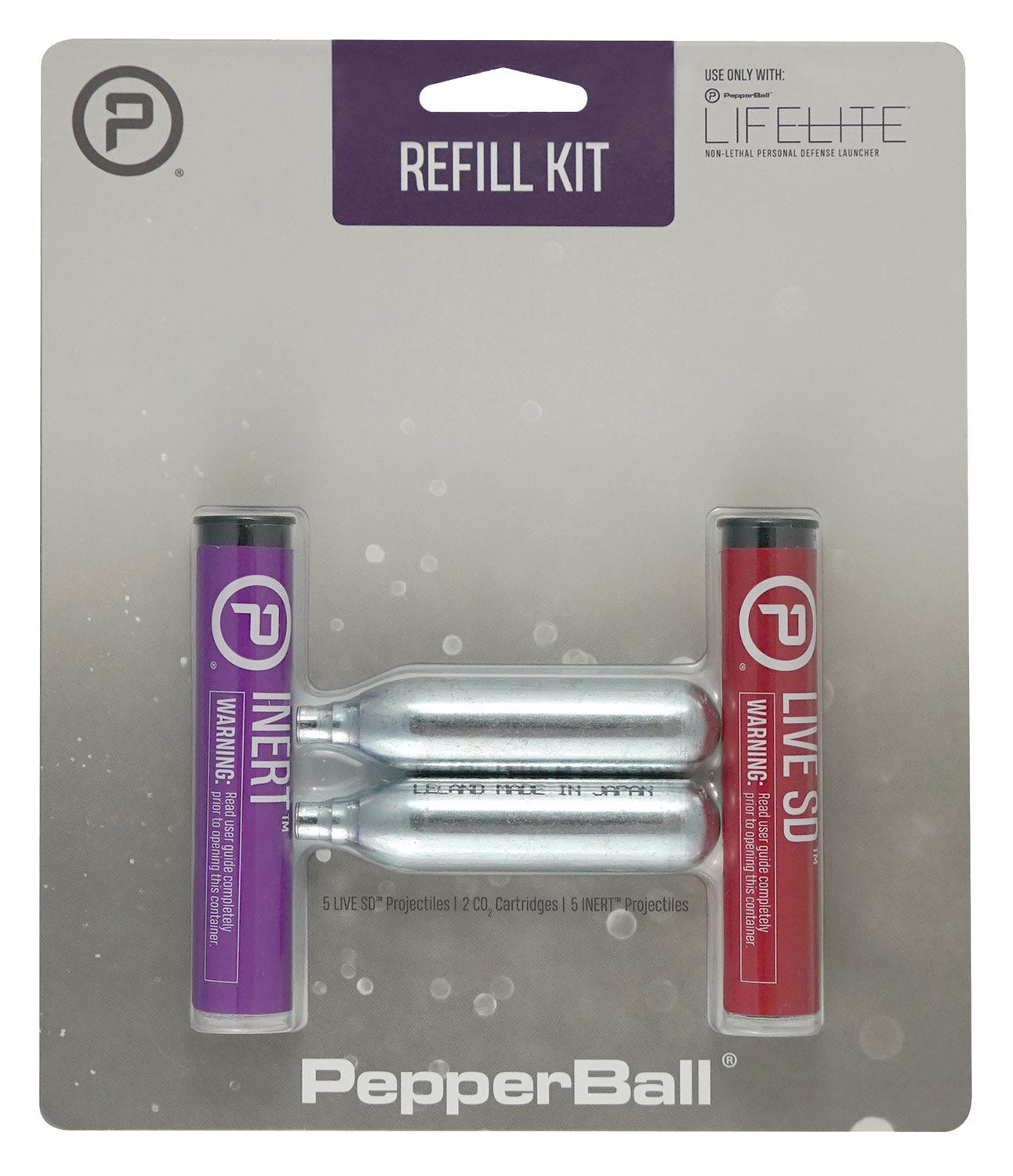 Pepperball LifeLite Refill Kit Red .09 oz For LifeLite Launcher Includes CO2 Cartridges