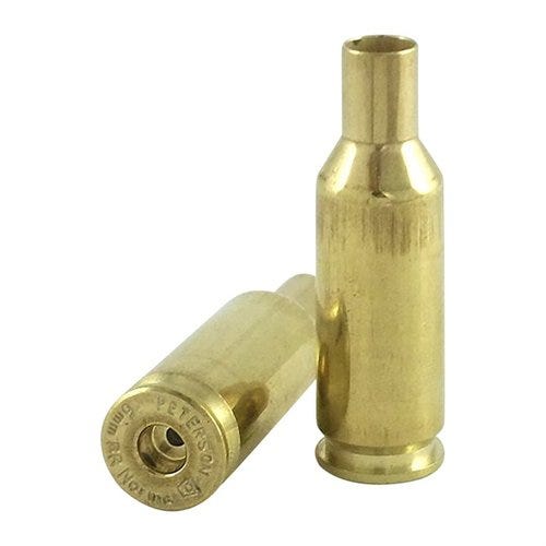 Peterson Cartridge 6MM BR Norma Brass Casings 50-Rounds