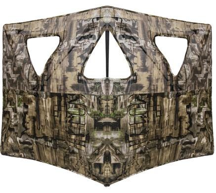 Primos Game Calls Double Bull Stakeout Blind Camo 59†x 37" with Triangular Shooting Windows