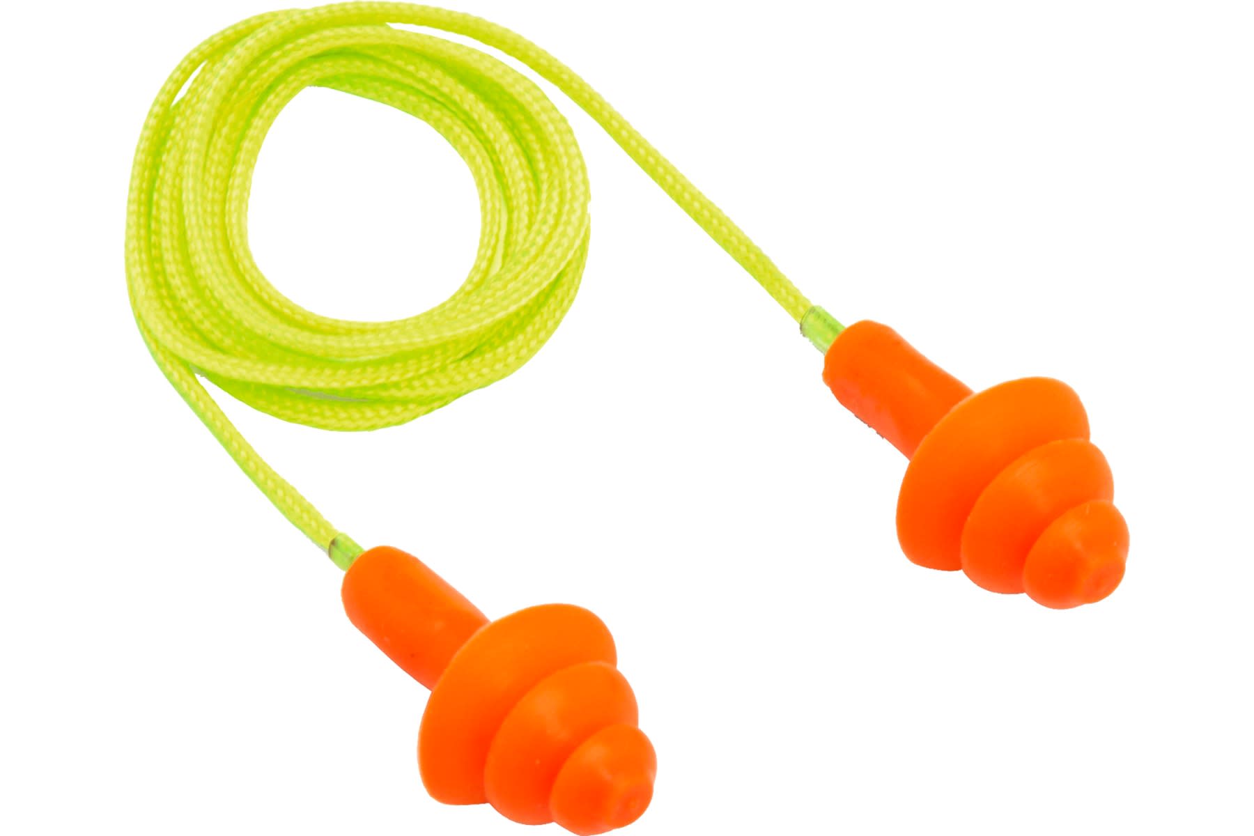 Pyramex Corded Reusable Earplugs Orange/Yellow
