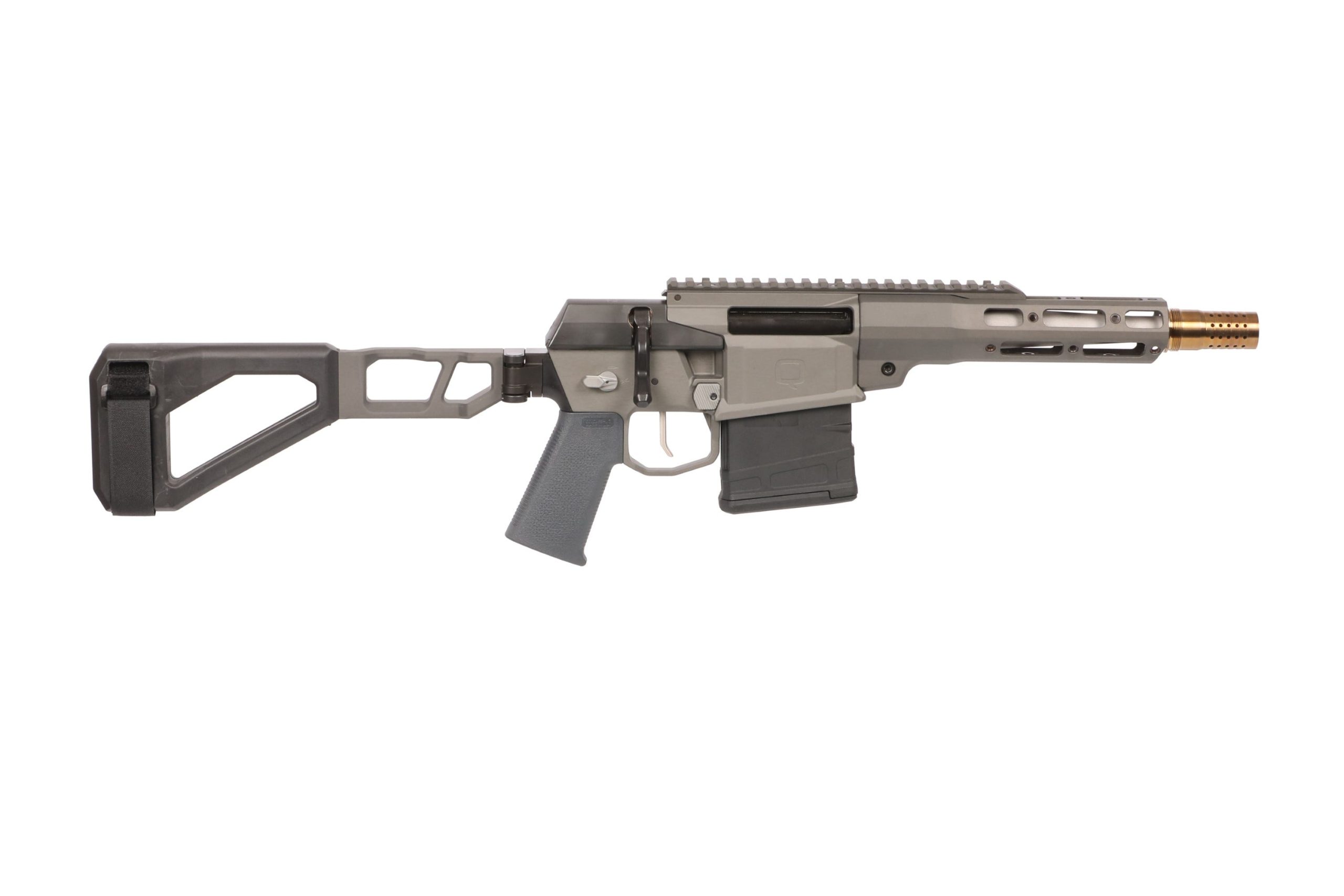Q The Fix Pistol Grey 8.6 Blackout 8" Barrel 5-Rounds w/ SBA3 Brace