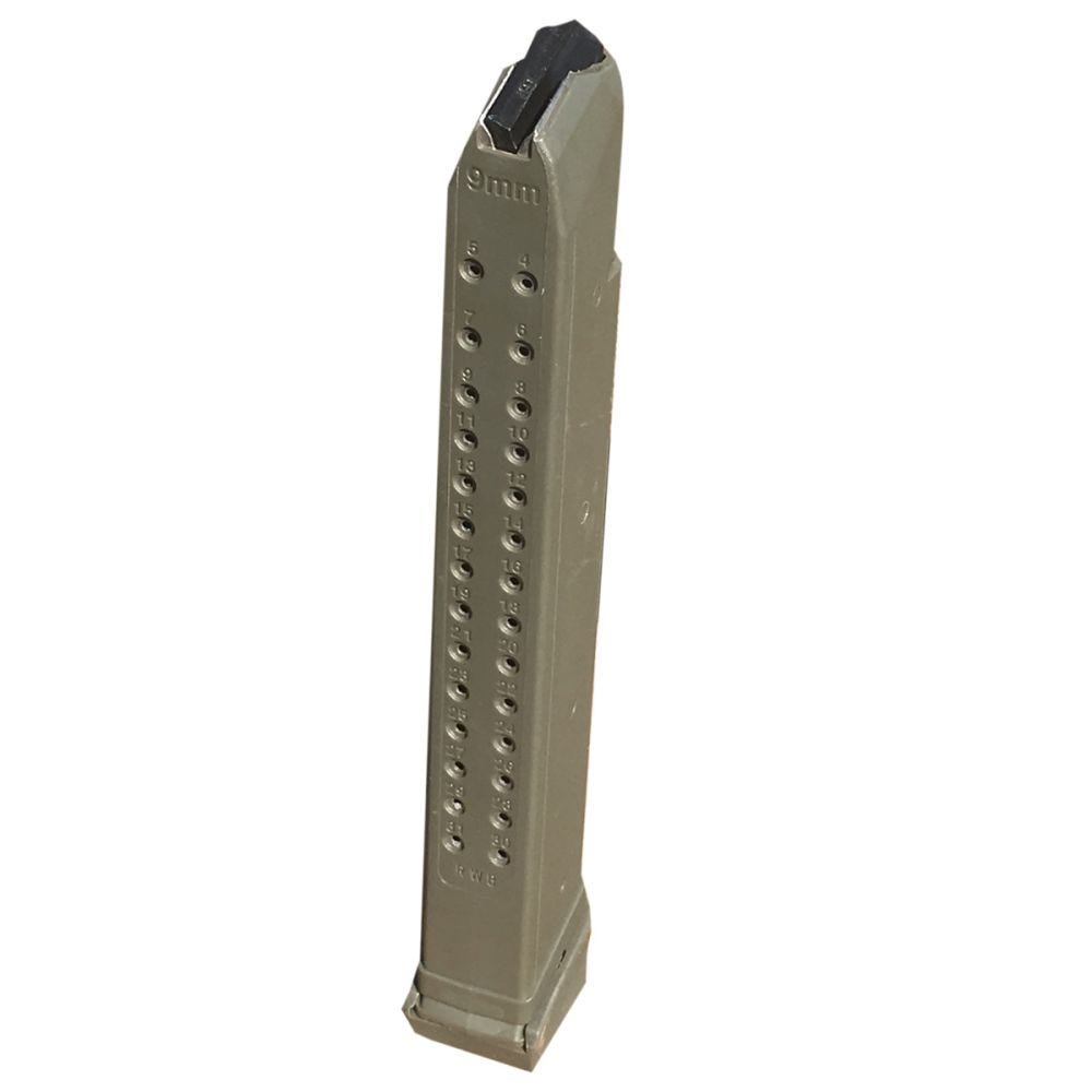 RWB Magazine for Glock OD Green 9mm 33-Rounds