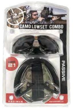 Radians Combo Set with Camo Lowset Earmuff & Smoke Outback Eyewear