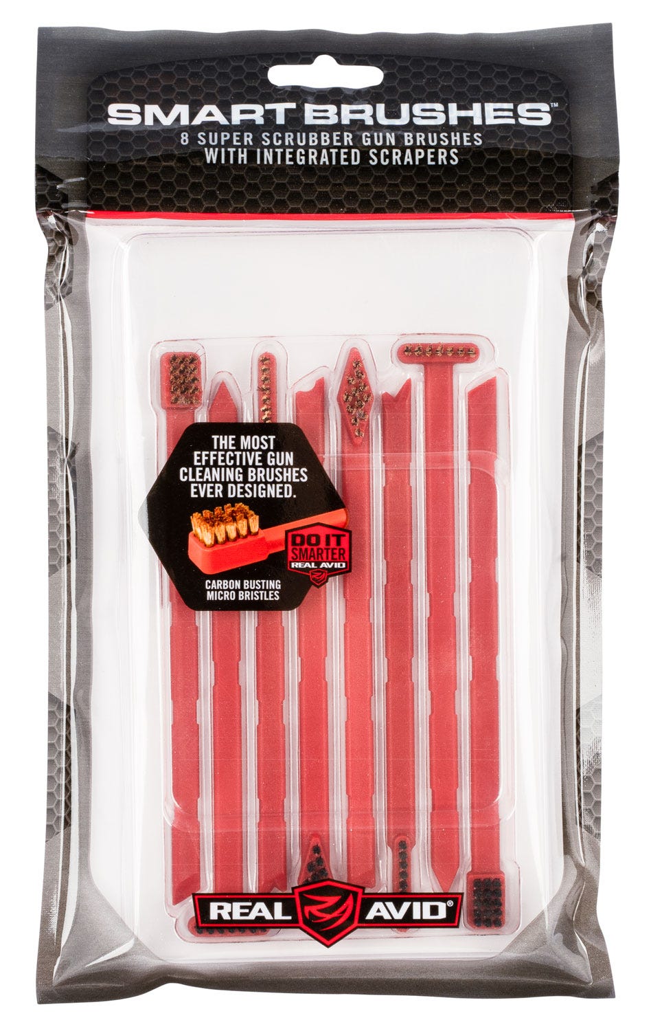 Real Avid Smart Brushes Red Plastic for Shotguns