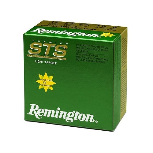 Remington STS Target Load 12 GA 2.75" 1 1/8 oz #8 Lead Shot 25Rds