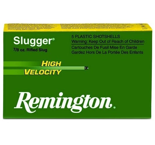 Remington Slugger High Velocity 12GA 2.75-inch 7/8oz Slug 5Rds