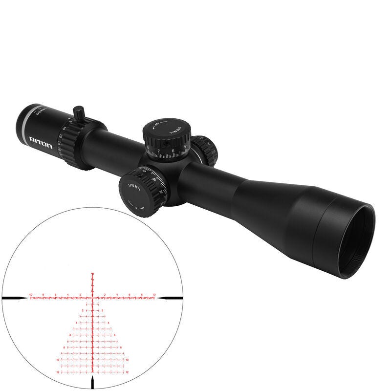Riton 7 Conquer 3-18x50 Scope FFP 34mm Tube Illuminated PSR Reticle