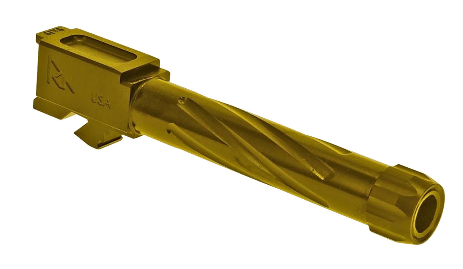 Rival Arms Precision V1 Drop-In Barrel Gold 9mm 4.99" Barrel Threaded for Glock 17 Gen3 / 4