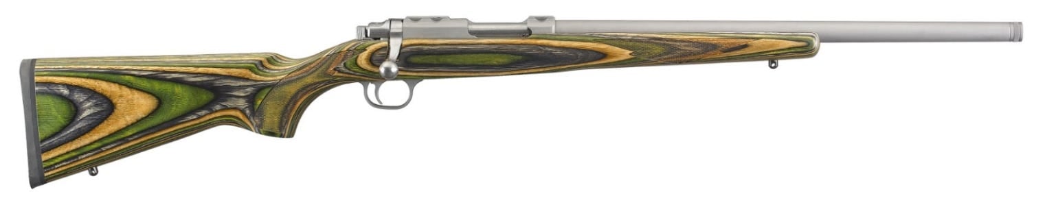 Ruger 77/22 .22 Hornet 18.50" 6 Rounds Green Mountain Matte Stainless