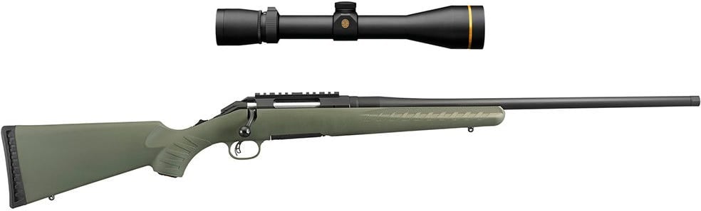 Ruger American Predator Bolt Action Moss Green 6.5 Creedmoor 22-inch 4Rds and Leupold VX-3i 3.5-10x40mm Combo