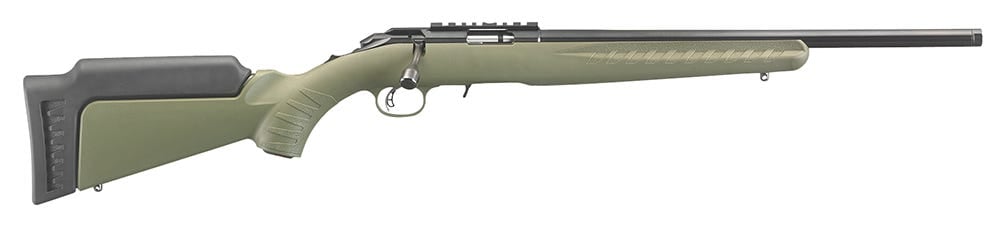 Ruger American Rimfire OD Green .22 LR 18" Barrel 10-Rounds Includes Swivel Studs