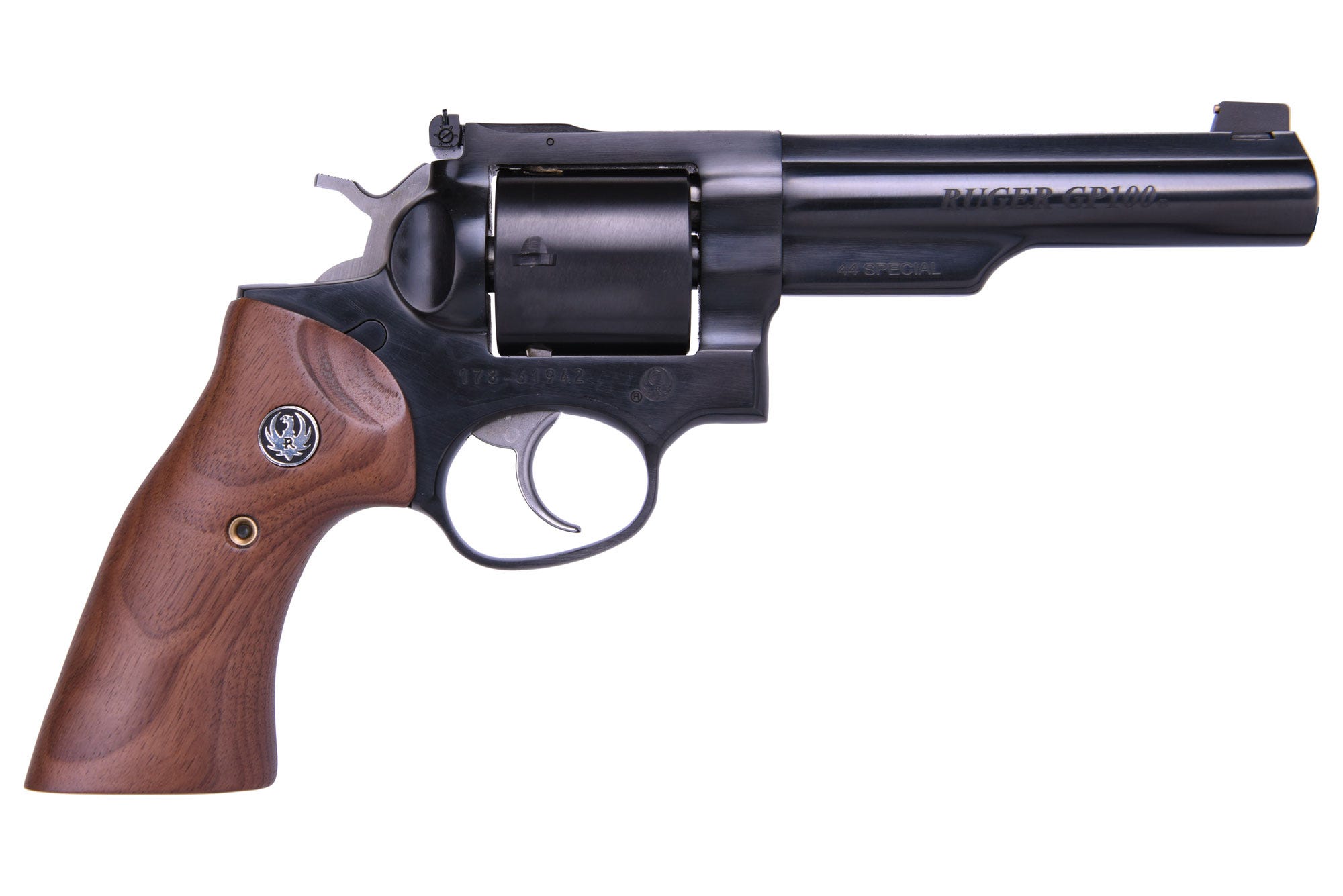 Ruger GP100 Walnut/Blued .327 Federal Mag 5" Barrel 7-Rounds