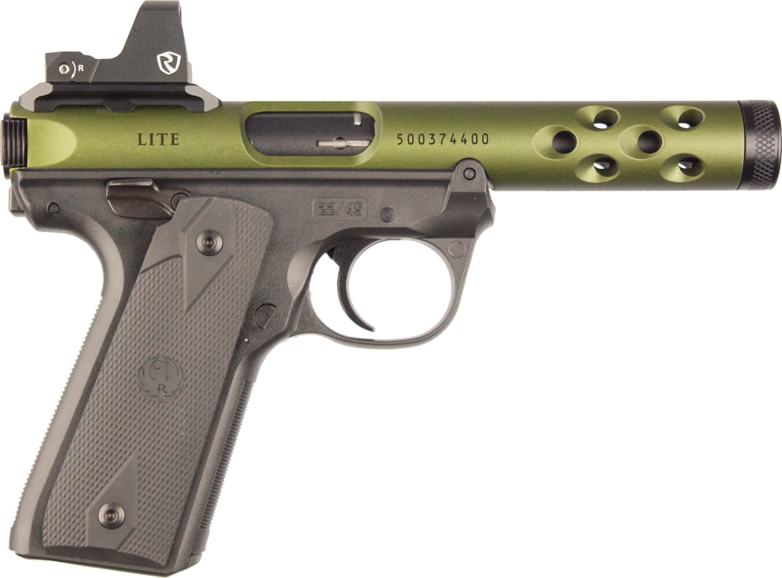 Ruger Mark IV 22/45 Lite Green .22 LR 4.4" Barrel 10-Rounds w/ Riton Optic