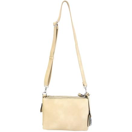 Rugged Rare Iris Concealed Carry Purse Beige 11" X 8" X 4"