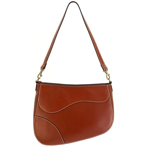 Rugged Rare Saddle Concealed Carry Purse Brown 9.75" x 7.75" x 3"