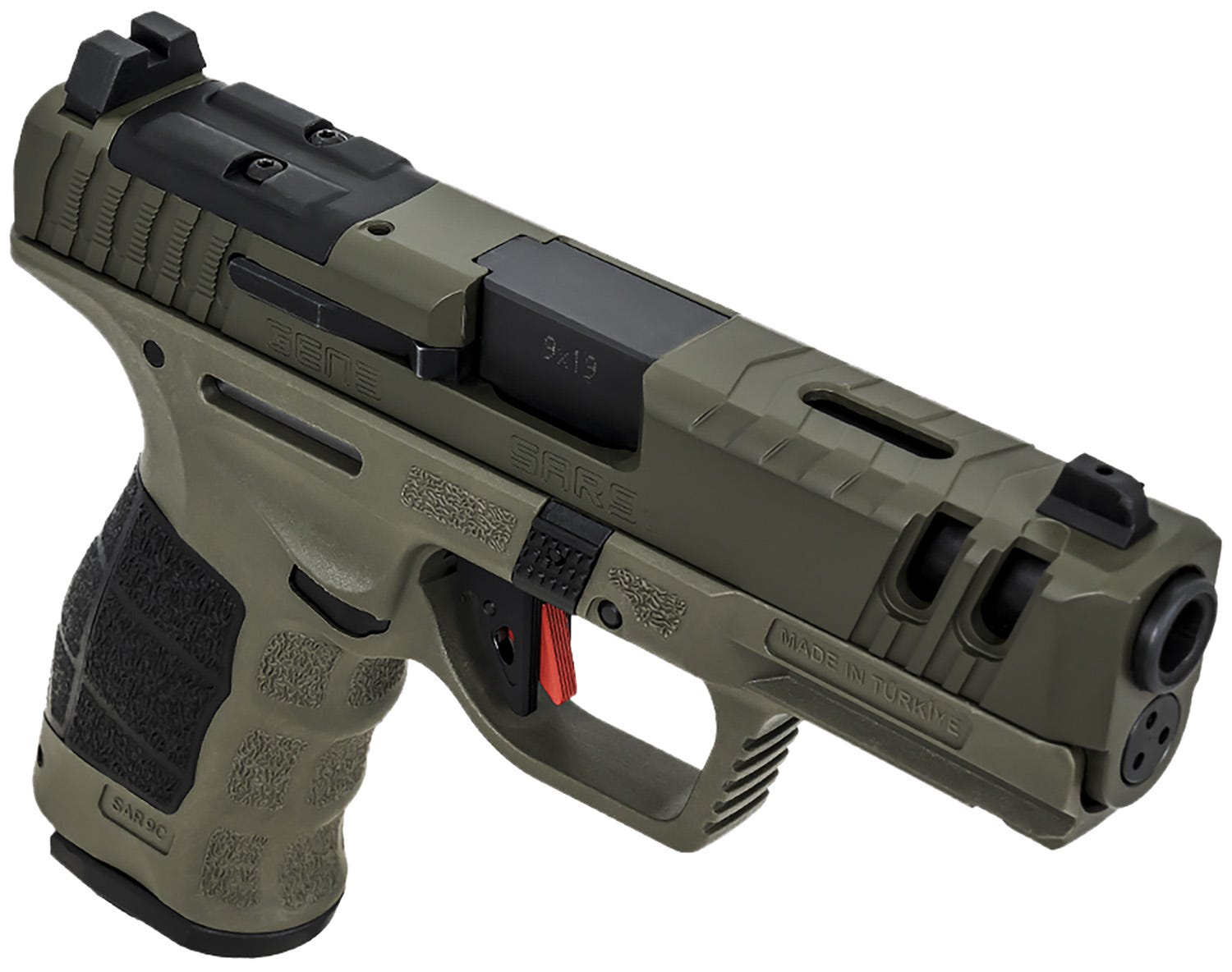 SAR USA SAR9 C Gen3 OD Green 9mm 4" Barrel 15-Rounds