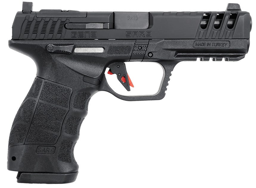 SAR USA SAR9 Gen3 9mm 4.4" Barrel 17-Rounds
