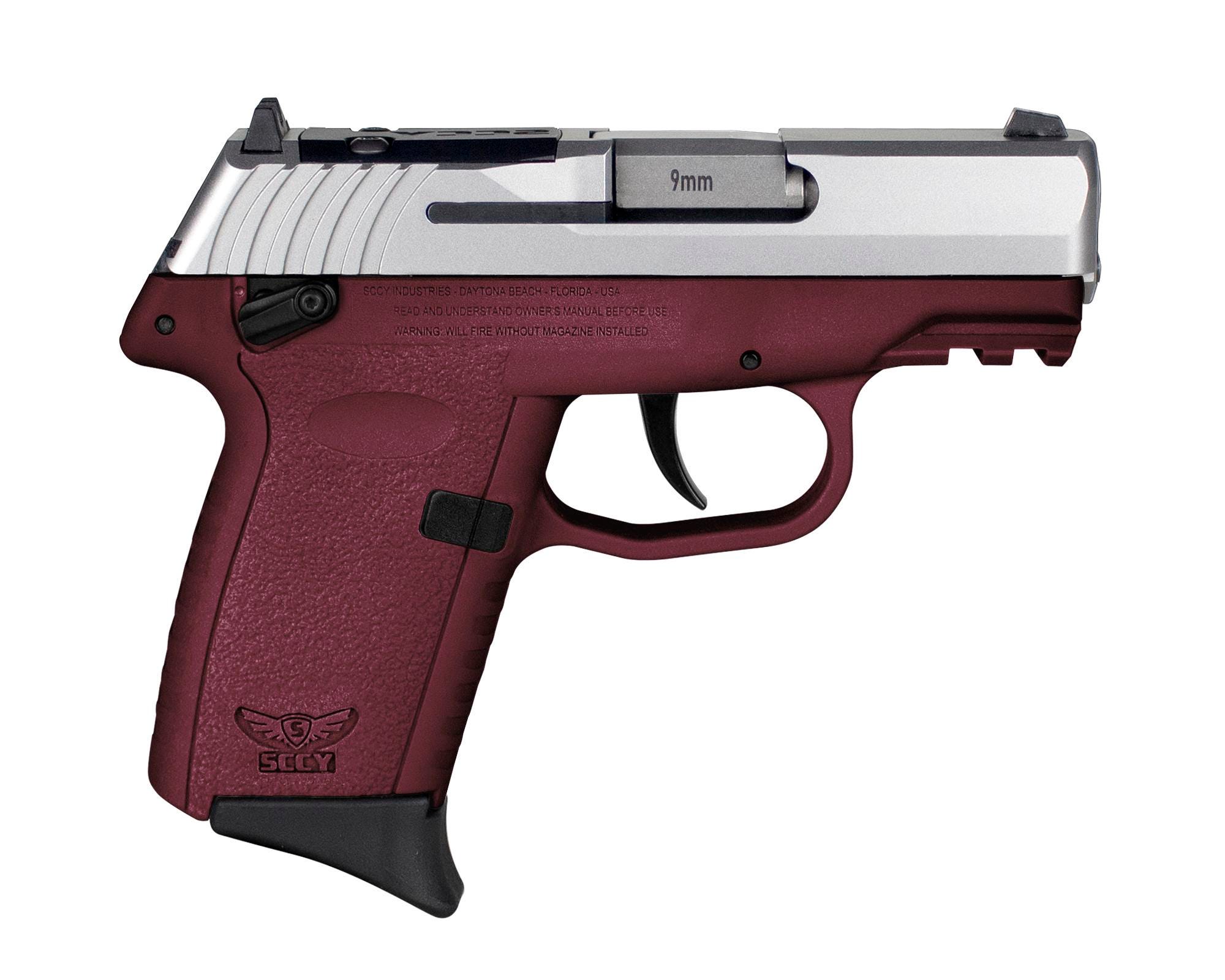 SCCY CPX-1 Gen 3 Crimson/Stainless 9mm 3.1" Barrel 10-Rounds RDR